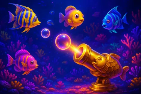 Fishing game with a golden cannon on HOT880