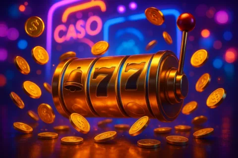 Golden slot machine reels, slots at HOT880